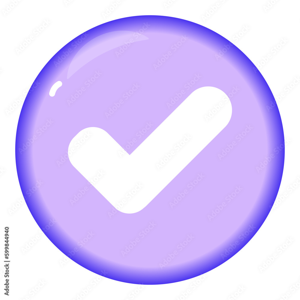 choice ok yes flat gradient vector icon choice ok yes flat gradient vector icon