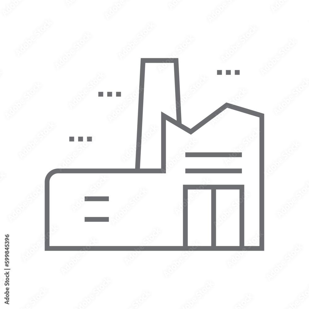 Factory crisis management icon with black outline style. heavy, white, pipe, work, concept, warehouse, pictogram. Vector Illustration Factory crisis management icon with black outline style. heavy, white, pipe, work, concept, warehouse, pictogram. Vector Illustration