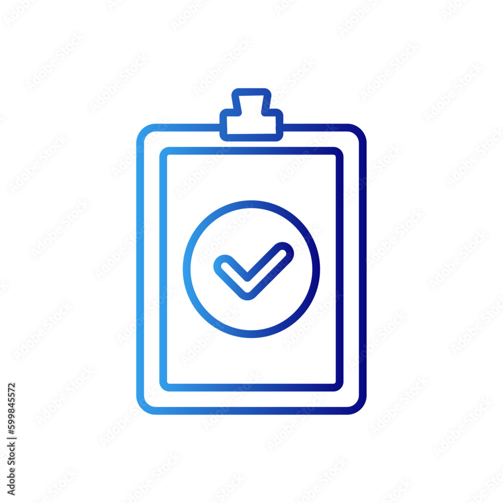 Asess crisis management icon with blue gradient outline style. secured, symbol, safe, closed, account, review, idea. Vector Illustration Asess crisis management icon with blue gradient outline style. secured, symbol, safe, closed, account, review, idea. Vector Illustration