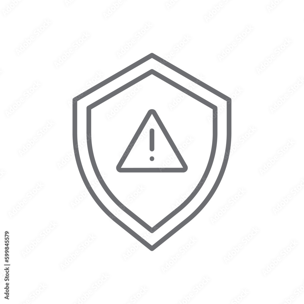 Protect crisis management icon with black outline style. emblem, design, internet, antivirus, logo, guard, firewall, privacy. Vector Illustration Protect crisis management icon with black outline style. emblem, design, internet, antivirus, logo, guard, firewall, privacy. Vector Illustration