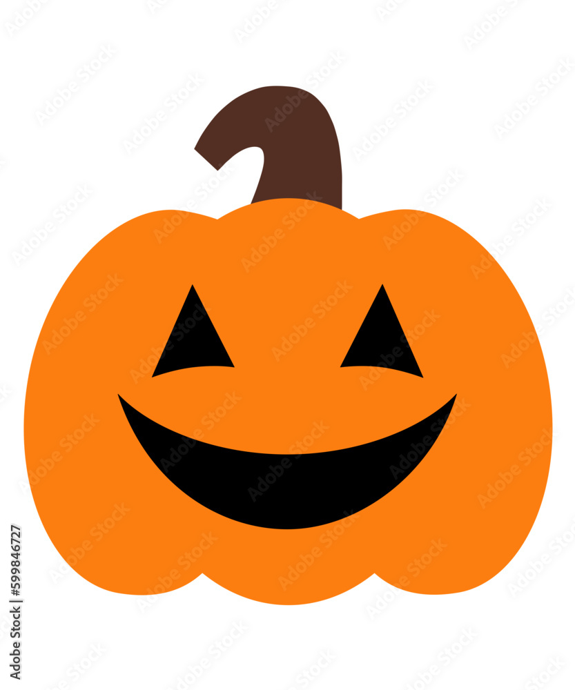 Simple clipart style halloween jack o lantern pumpkin face Simple clipart style halloween jack o lantern pumpkin face