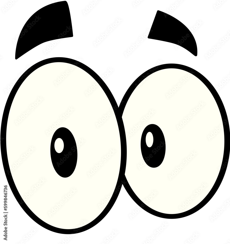set of wide eyes emoji Stock Vector Adobe Stock