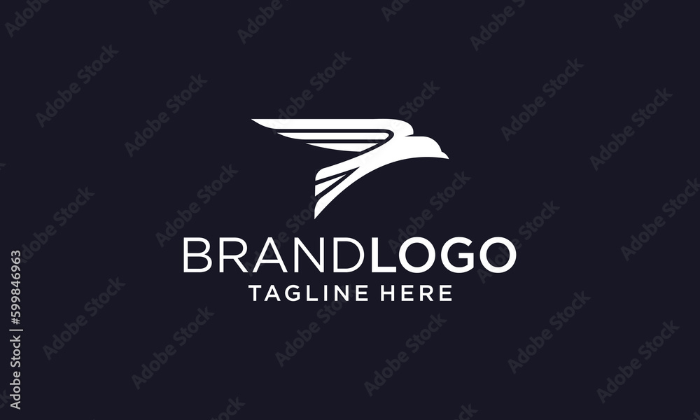 Eagle Bird Logo Vector Template. Business Logo Concept
