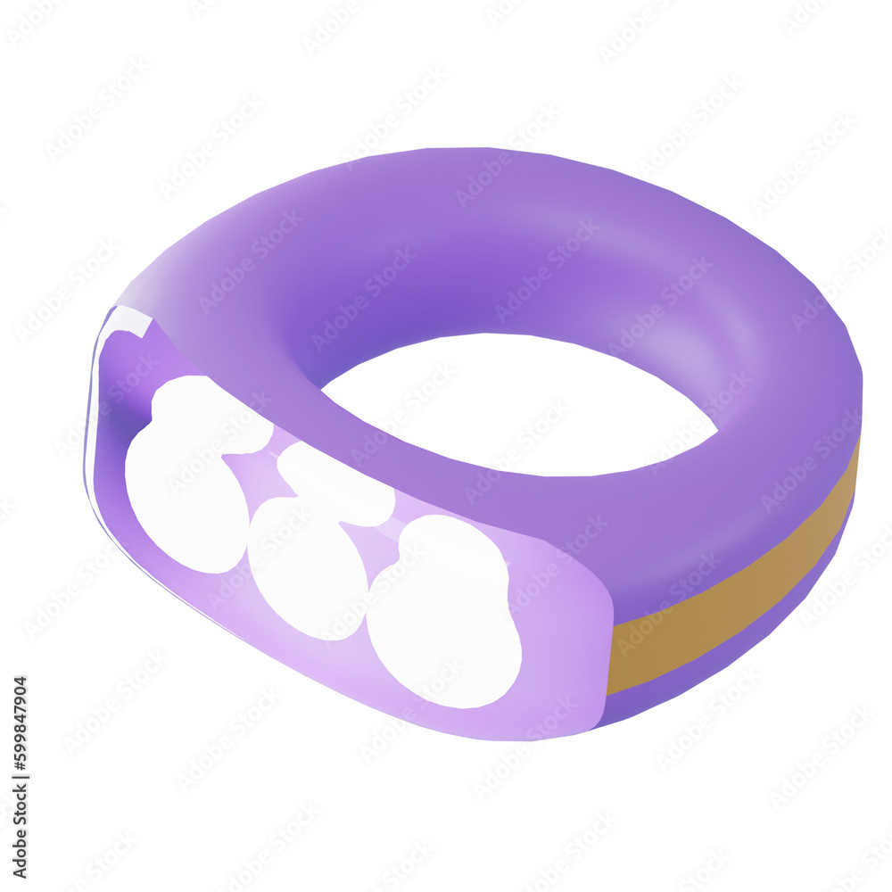 3D Wristband Ticket Illustration 3D Wristband Ticket Illustration