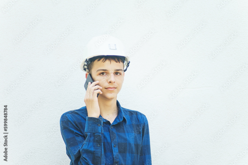 young engineer posing isolated on white background young engineer posing isolated on white background