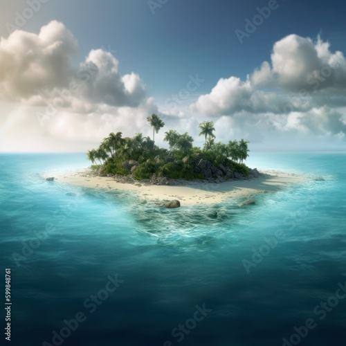 Paradise island, generative ai