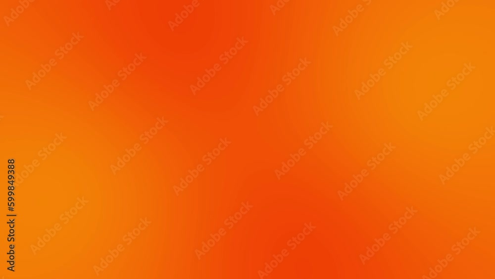 Orange gradient background. Animation of abstract texture