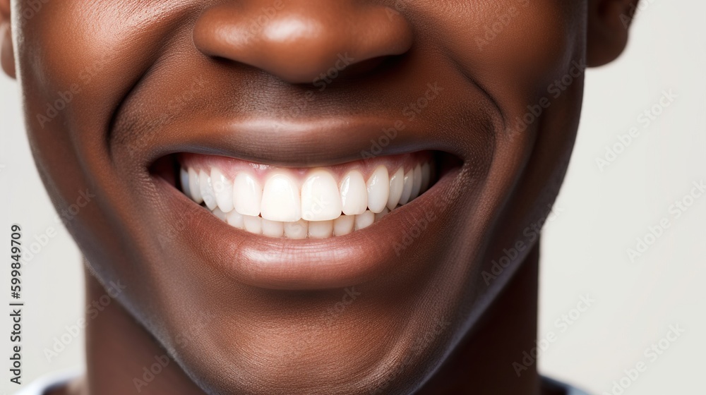 A close up of a man's mouth with bright white teeth A close up of a man's mouth with bright white teeth