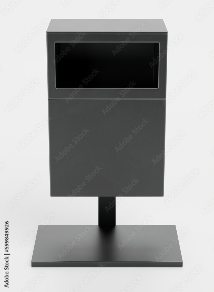 Realistic 3D Render of Street Bin Realistic 3D Render of Street Bin