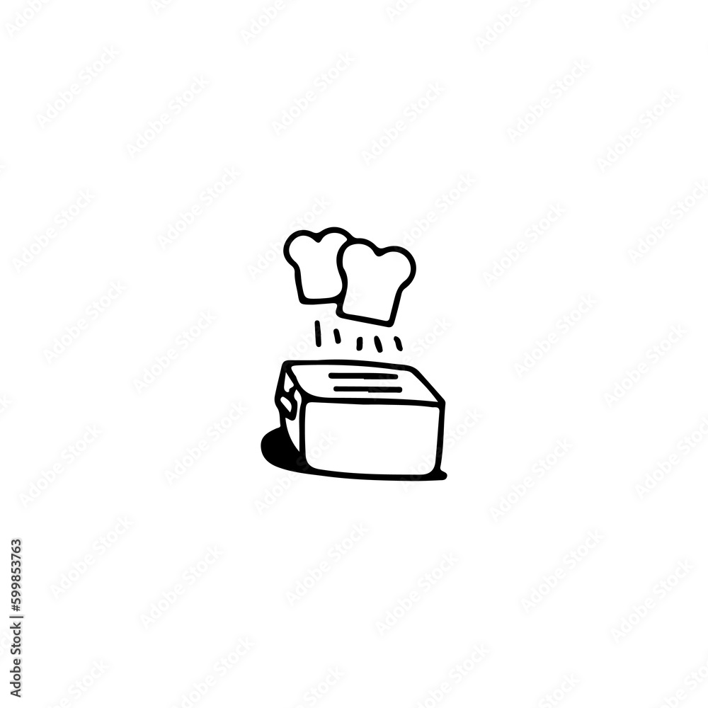 bakery tool doodle illustration vector bakery tool doodle illustration vector