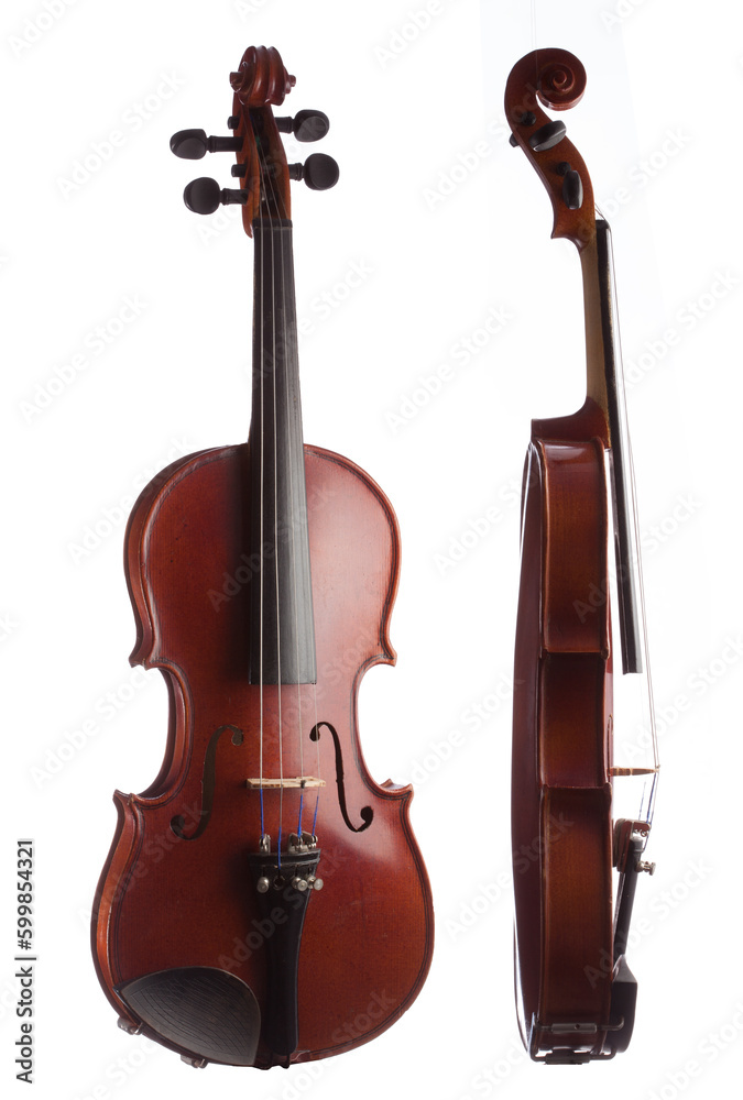 Fototapeta premium violin isolated on white background