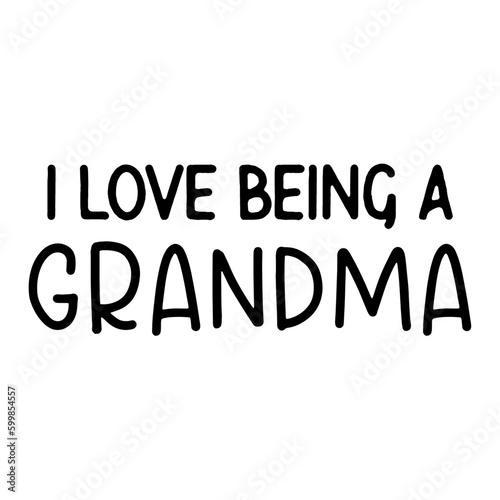 Grandparents isolated typography design