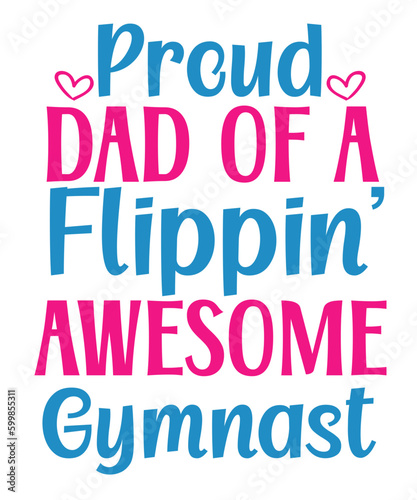 Gymnastics Day  vector typography design