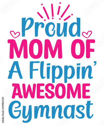 Gymnastics Day  vector typography design