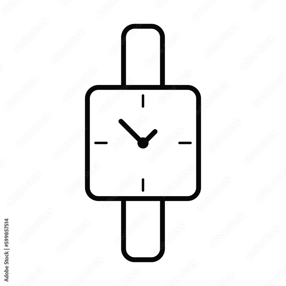 watch icon, clock vector, time illustration watch icon, clock vector, time illustration
