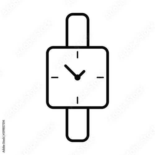 watch icon, clock vector, time illustration