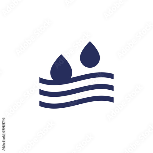 Absorption icon on white, vector pictogram