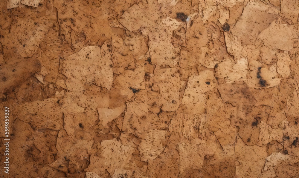  a close up of a wall made of wood with cracks.  generative ai