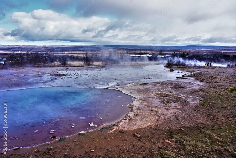 Geysir, źródła geotermalne, Islandia, Złoty krąg