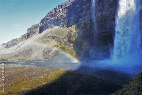 wodospad Seljalandsfoss  Islandia