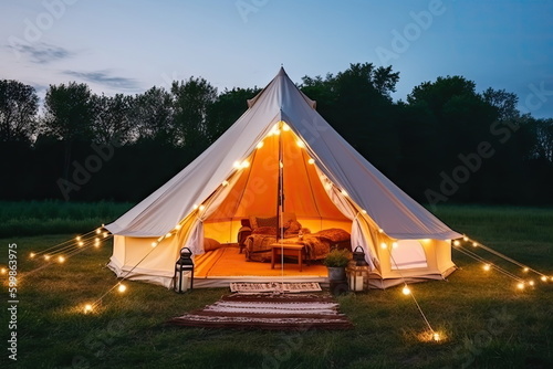 luxury camping in the beautiful countryside