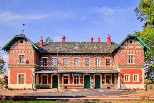The traditional railway station at Lednice, Czech republic