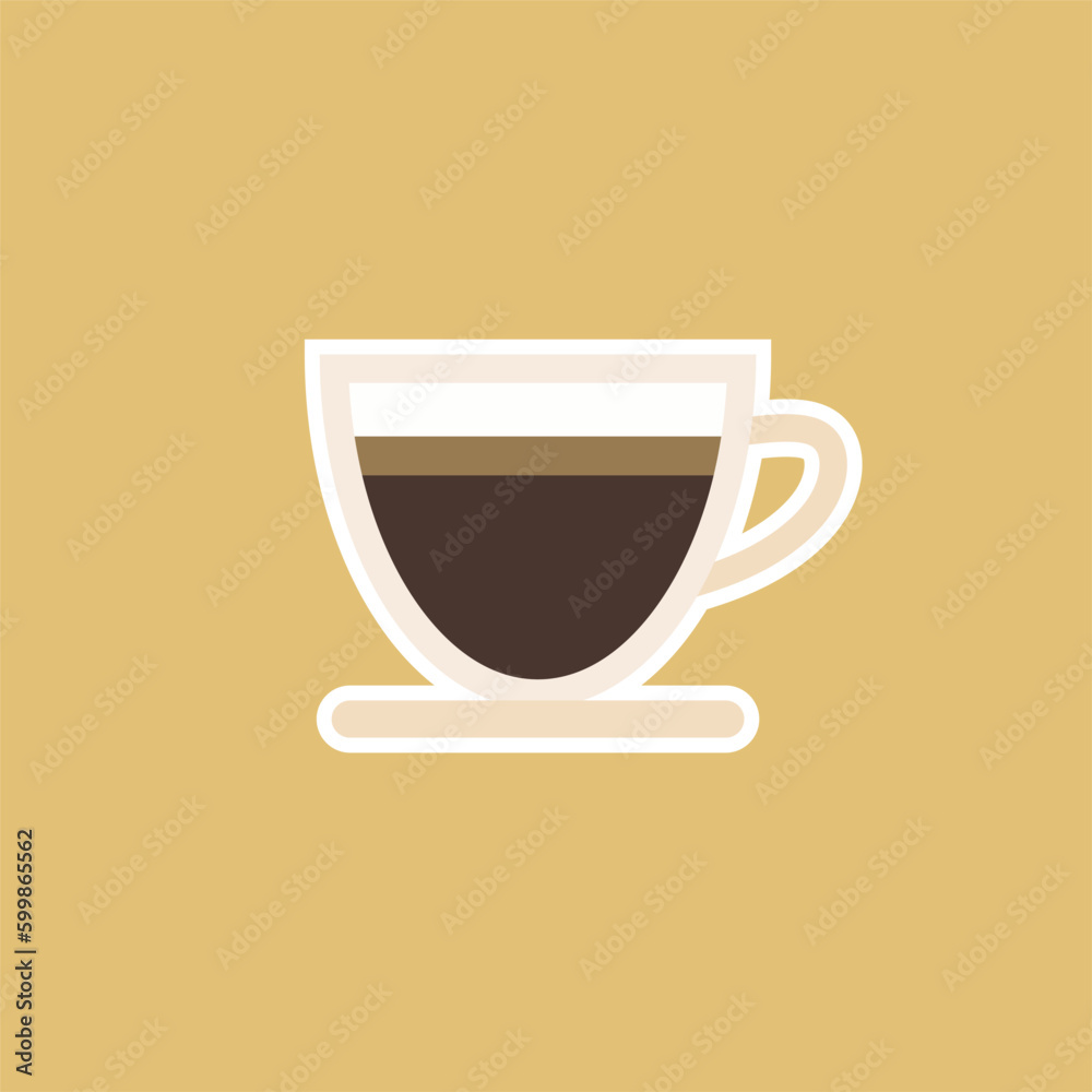 a cup of coffee flat design vector illustration a cup of coffee flat design vector illustration