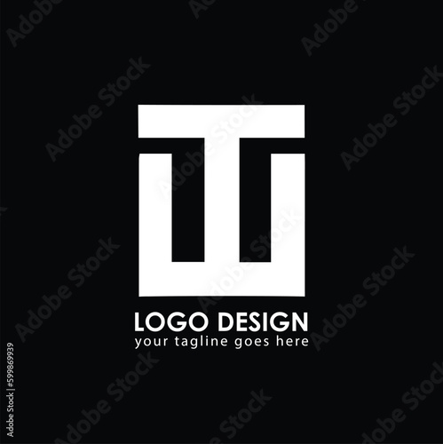 TU TW Logo Design, Creative Minimal Letter TW TU Monogram