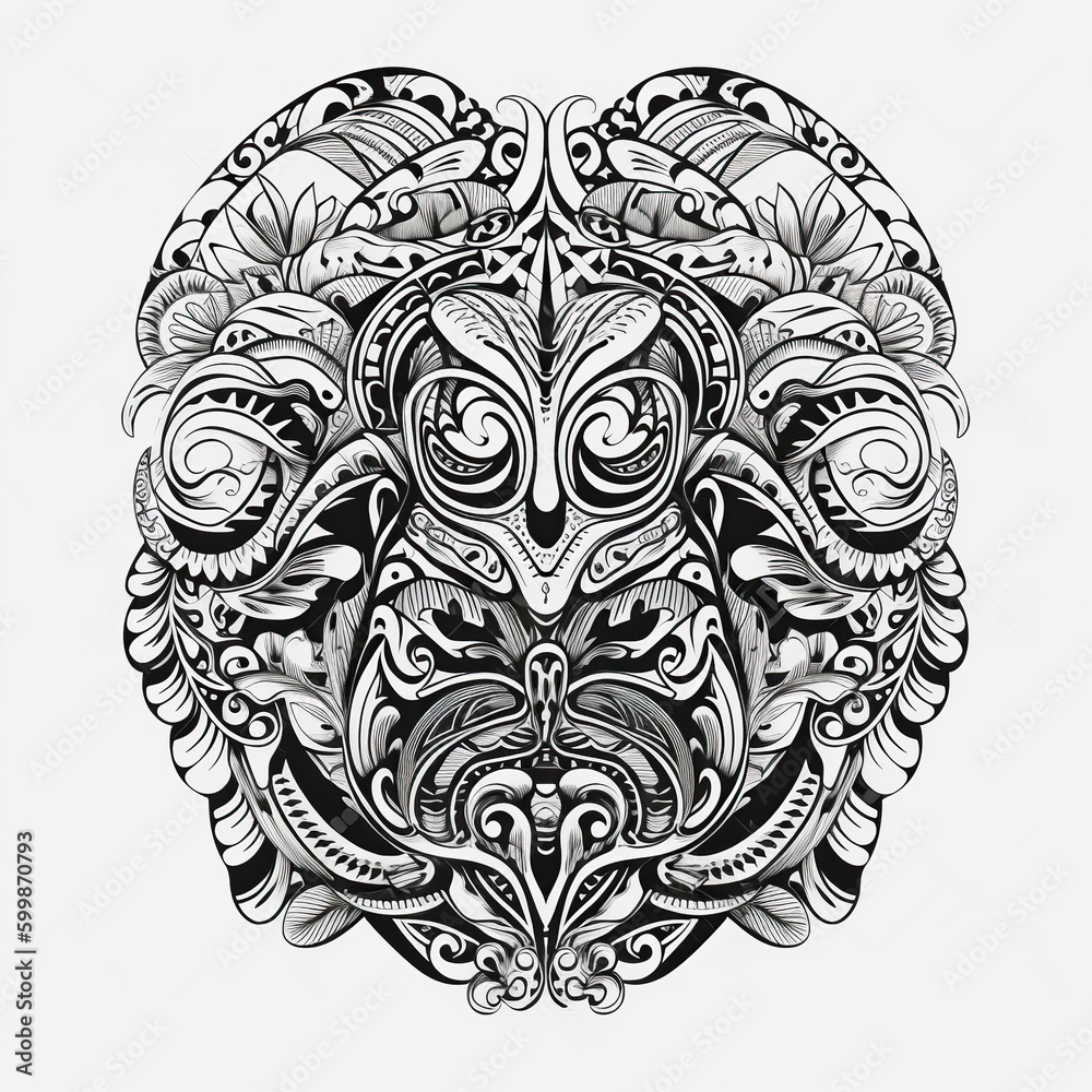 Surreal tattoo with geometric shapes, and diverse strokes. Generated by GI. Surreal tattoo with geometric shapes, and diverse strokes. Generated by GI.