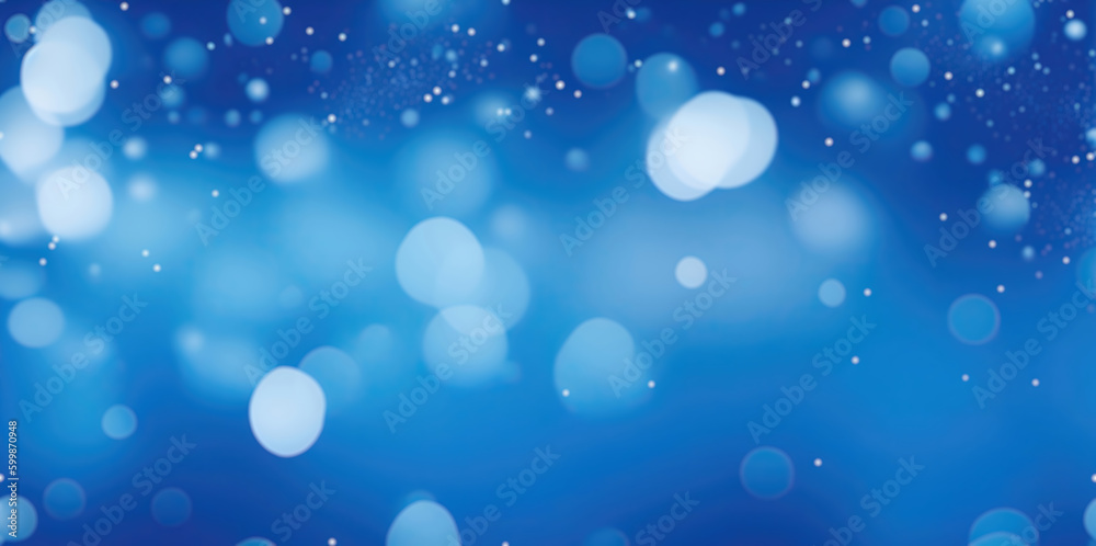 Abstract festive bokeh lights with soft light background.