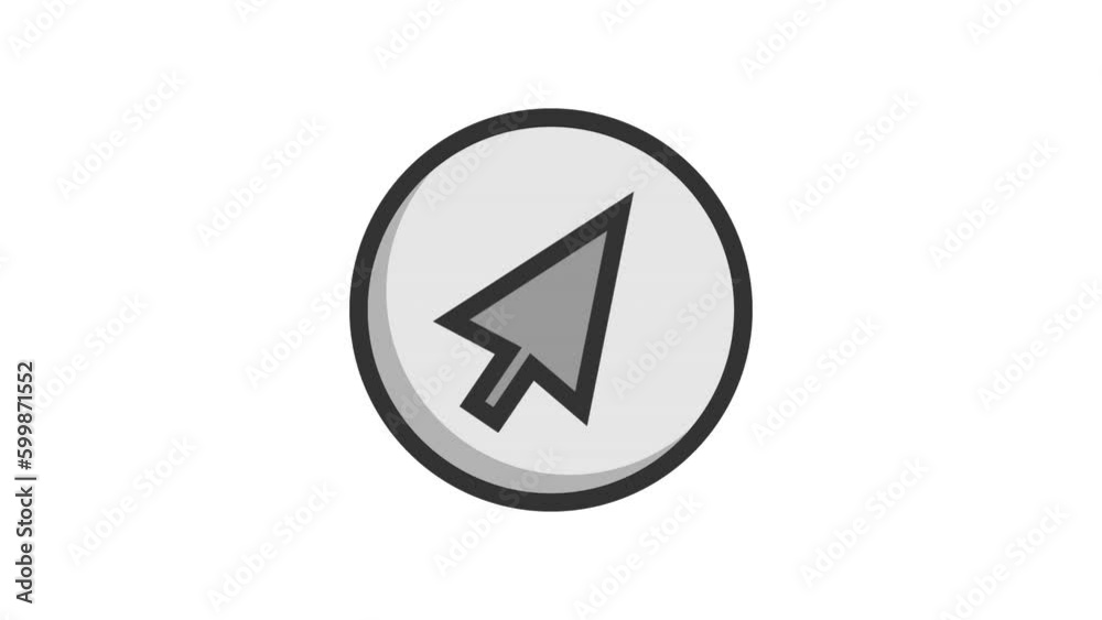 Cursor animated icon on white background
Cursor animated icon on white background