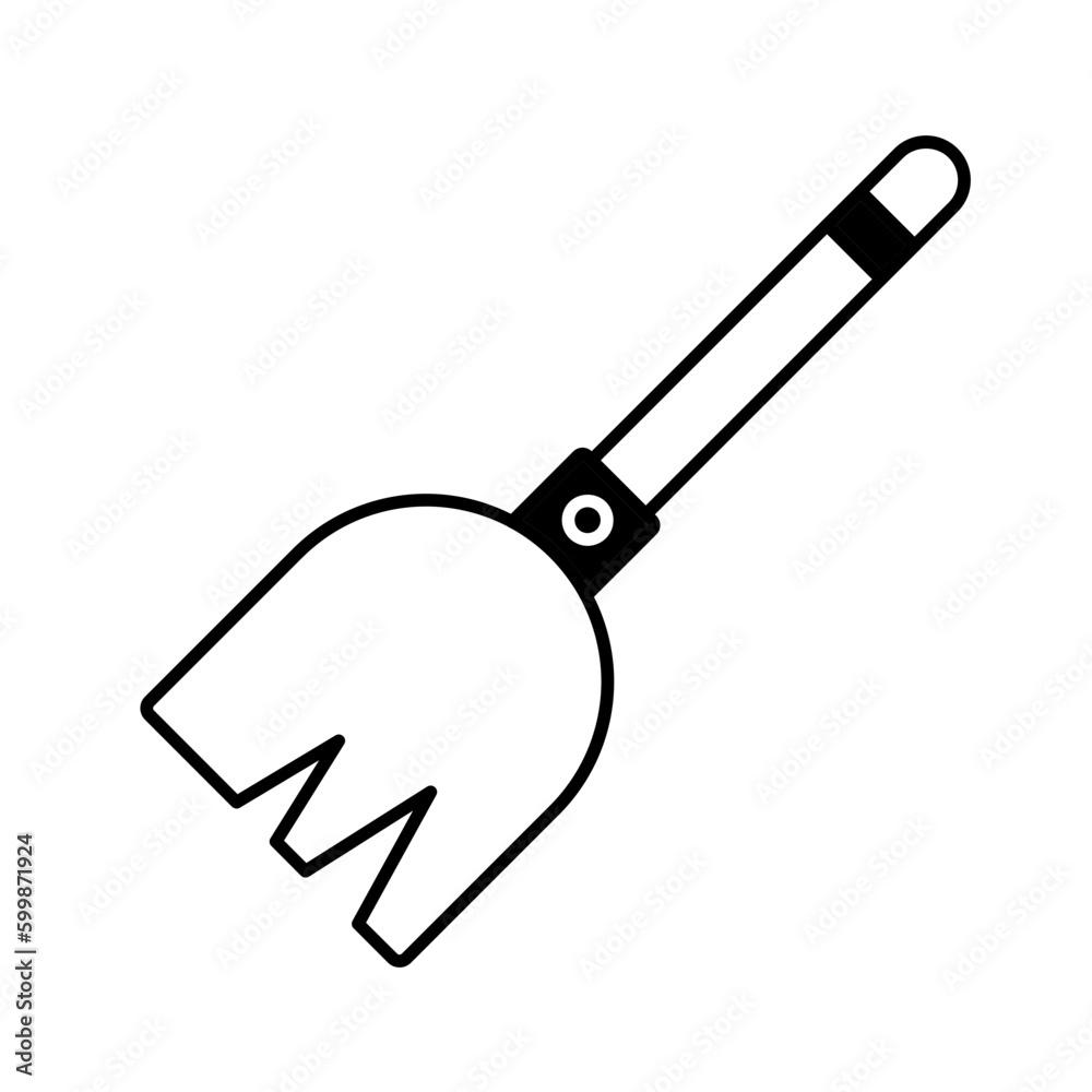 Obraz premium gardening broom Color Vector Icon which can easily modify 
