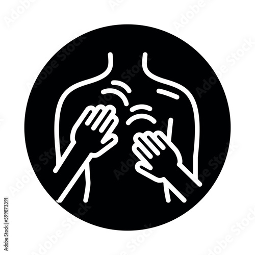 Therapeutic back massage line color icon.  Physiotherapy, acupuncture.