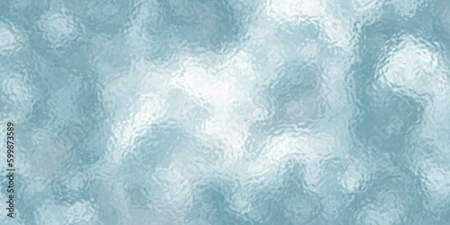 Frosted glass texture .Blue glass texture background .Light matte surface. Frosted plastic. Vector illustration background.