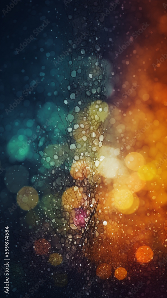 Fototapeta premium abstract bokeh background, Glitter sparkles bubble colorful wallpaper background
