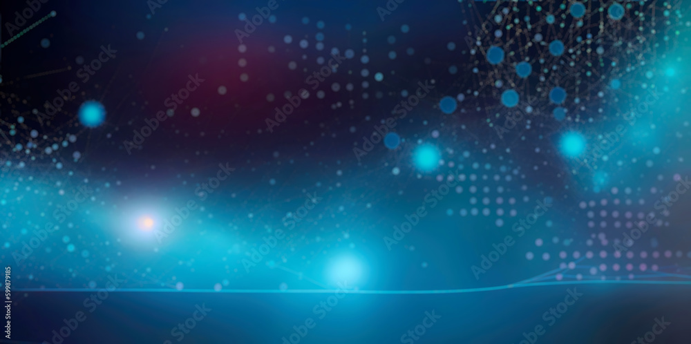 Fototapeta premium Abstract generated background in bright glowing colors.