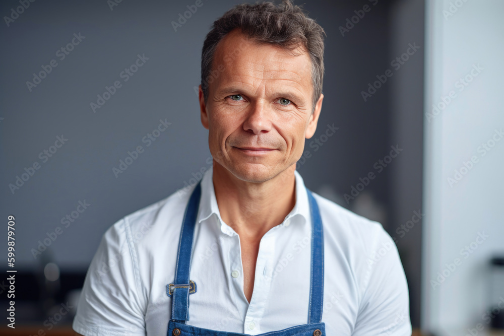 Portrait of a mature man. Generative AI Portrait of a mature man. Generative AI