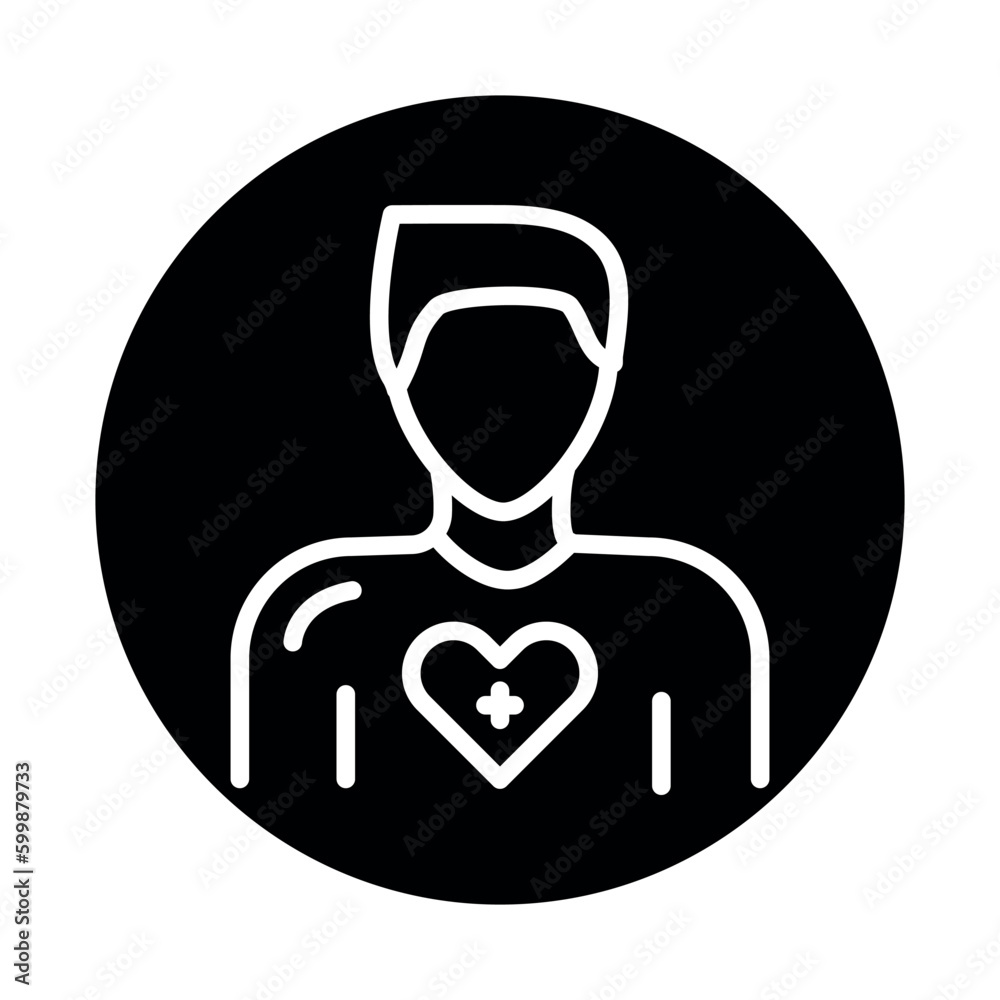 Donor line icon. Isolated vector element. Donor line icon. Isolated vector element.