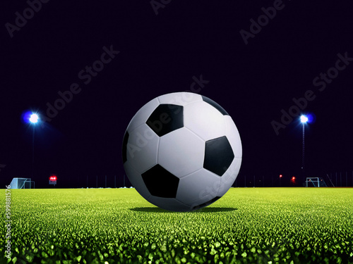 soccer ball on grass © Tiron