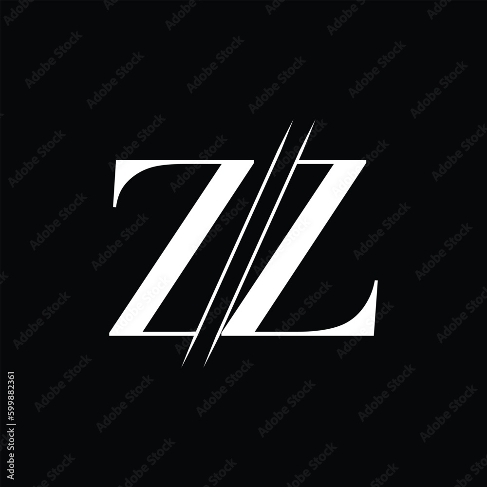 ZZ letter logo design template elements. ZZ letter vector logo. ZZ letter logo design template elements. ZZ letter vector logo.