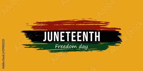 Juneteenth Freedom Day Abstract Vector Illustration