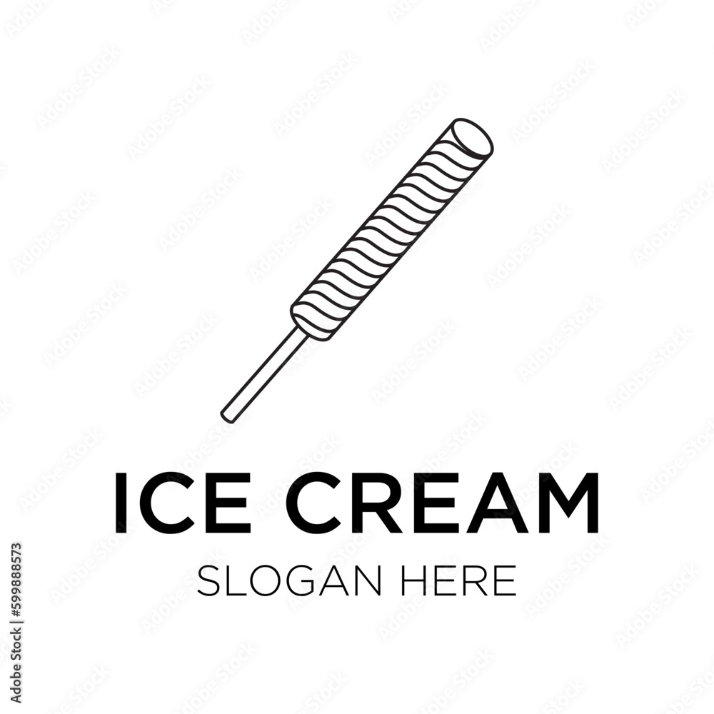 ice cream logo vector illustration isolated on white background ice cream logo vector illustration isolated on white background