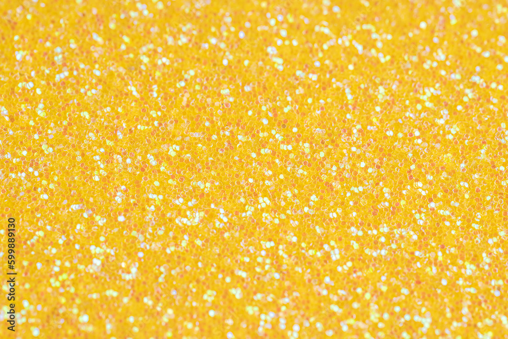 Yellow glitter texture background..