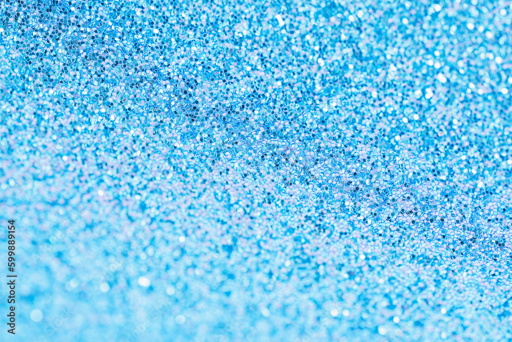 Obraz premium Blue glitter texture background..