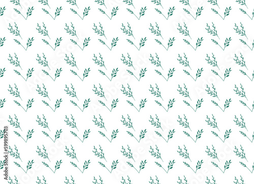 Flower Based Sky color Repeatable Pattern on White background Fully Editable