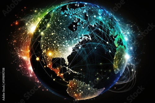 Global network connection over the world
