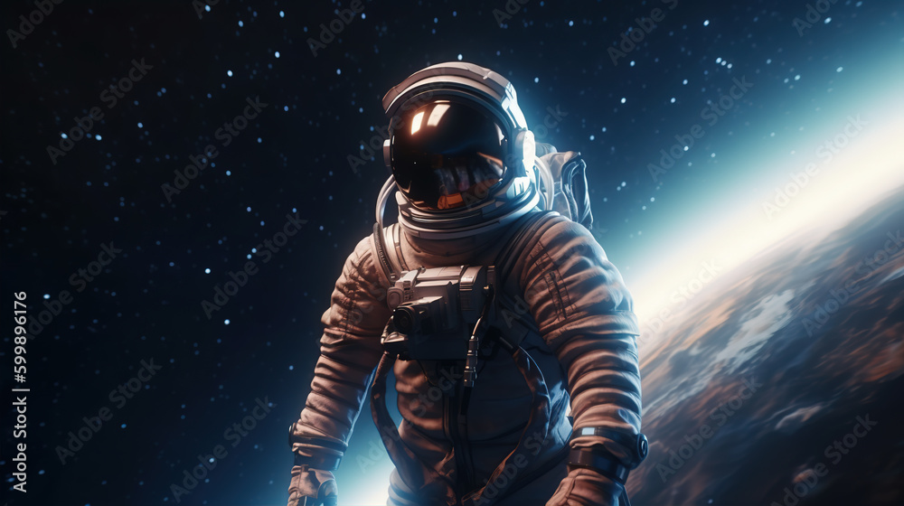 Astronauts in Space,created with generative ai tecnology. Astronauts in Space,created with generative ai tecnology.