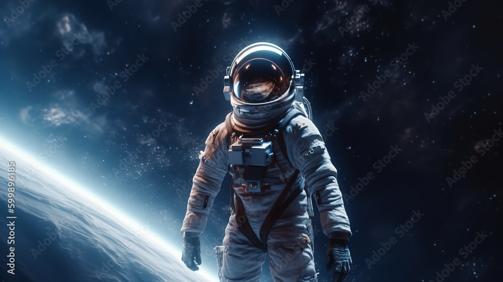 Astronauts in Space,created with generative ai tecnology. Astronauts in Space,created with generative ai tecnology.