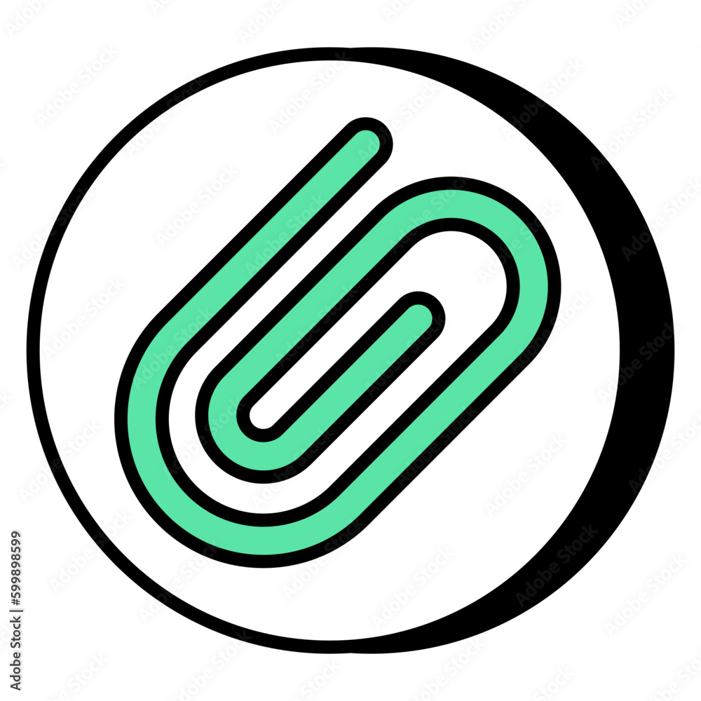 An icon design of bulldog clip An icon design of bulldog clip