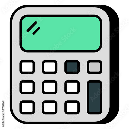 Trendy design icon of calculator 